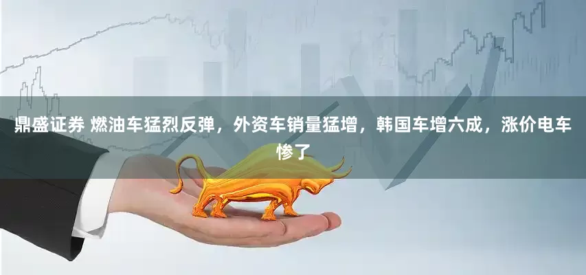 鼎盛证券 燃油车猛烈反弹，外资车销量猛增，韩国车增六成，涨价电车惨了
